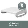 Fellowes reposapiés bajo el escritorio - Breyta reposapiés ergonómico con superficie texturizada - reposapiés para oficina y hogar - blanco