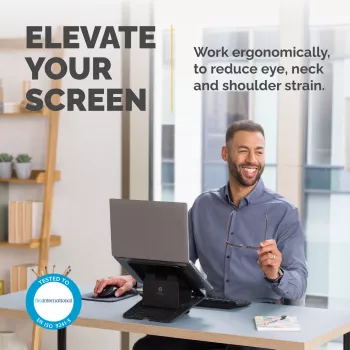 Fellowes soporte para portátil de escritorio - Breyta elevador de portátil ajustable
