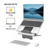 Fellowes soporte para portátil de escritorio - Breyta elevador de portátil ajustable para hogar y oficina - soporte portátil con 12 niveles de altura - tamaño máx. de portátil 14 pulgadas, peso máx. 4 kg - blanco