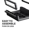 Fellowes soporte para monitor de ordenador con 3 niveles de altura - Breyta elevador de monitor con gestión de cables - soporte de monitor ergonómico y ajustable para ordenador - peso máx. 15 kg - negro