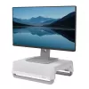 Fellowes Breyta 100016561 elevador de monitor, 3 posiciones de altura, portátil con asa, blanco