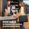 Fellowes funda para portátil con soporte integrado - Breyta funda para portátil con cierre para trabajo híbrido y portátiles de hasta 14 pulgadas/4 kg - negra