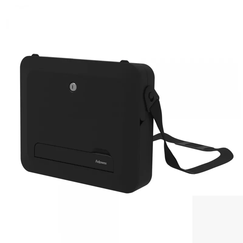 Fellowes funda para portátil con soporte integrado - Breyta funda para portátil con cierre para trabajo híbrido y portátiles de hasta 14 pulgadas/4 kg - negra