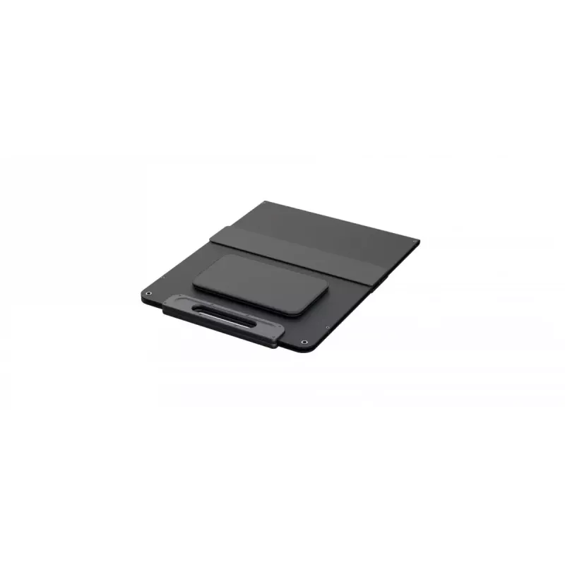 Panel solar Ninebot SP 100 — 100 W (400 W pico), USB, montaje en suelo, 1400×32×540 mm, negro