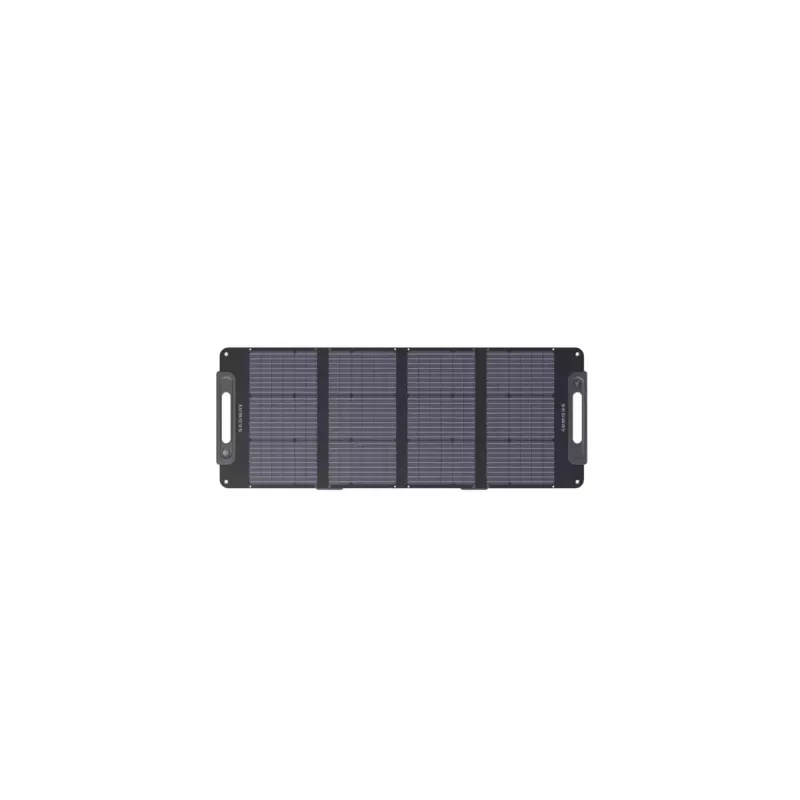 Panel solar Ninebot SP 100 — 100 W (400 W pico), USB, montaje en suelo, 1400×32×540 mm, negro