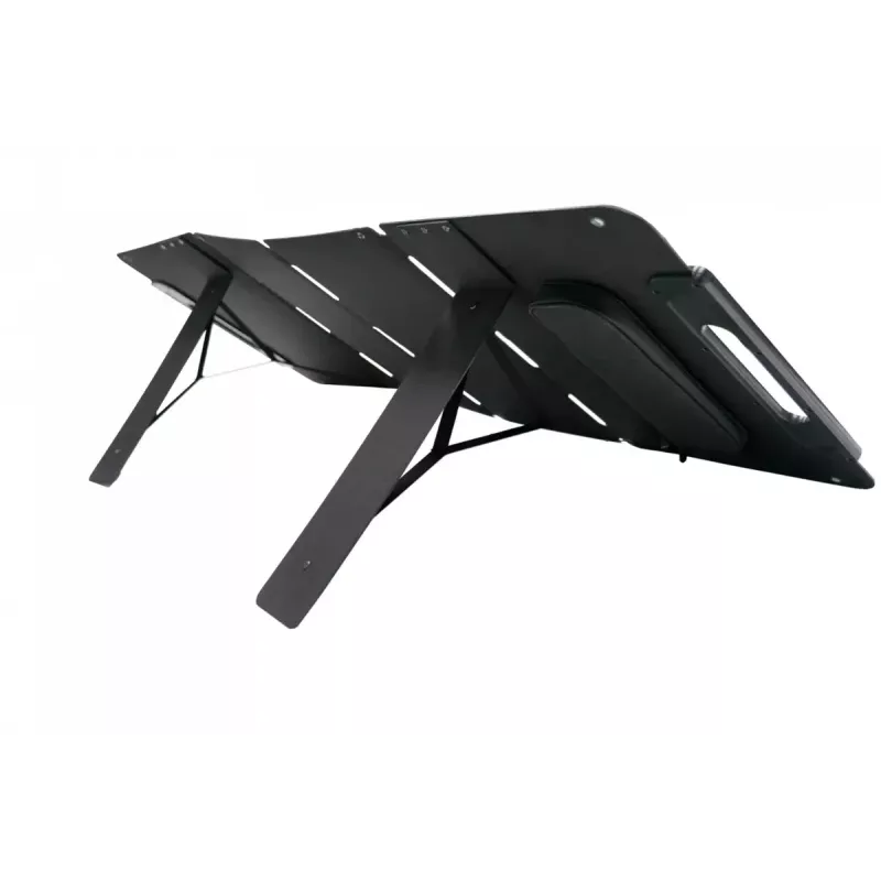 Panel solar Ninebot SP 100 — 100 W (400 W pico), USB, montaje en suelo, 1400×32×540 mm, negro
