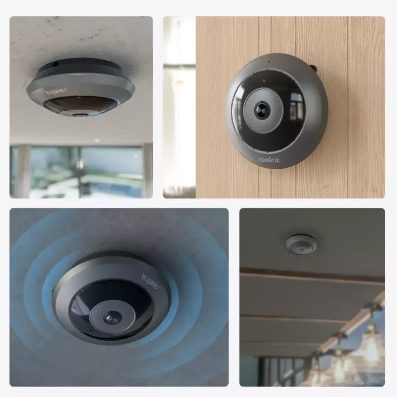 Cámara de vigilancia IP Reolink W520 6MP interior vista 360°, 2560×2560, H.265, Wi‑Fi y Ethernet