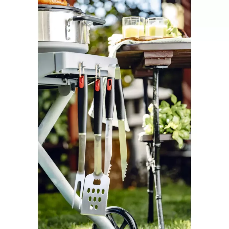 Set de utensilios de barbacoa Adler AD 6727 — acero inoxidable, 4 piezas