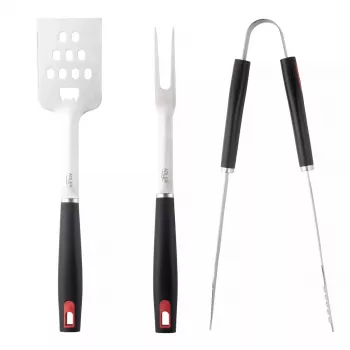 Set de utensilios de barbacoa Adler AD 6727 — acero inoxidable, 4 piezas