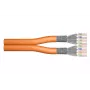 Cable de instalación DIGITUS - Cat 7 - S/FTP - AWG 23/1 - dúplex - 500 m - naranja