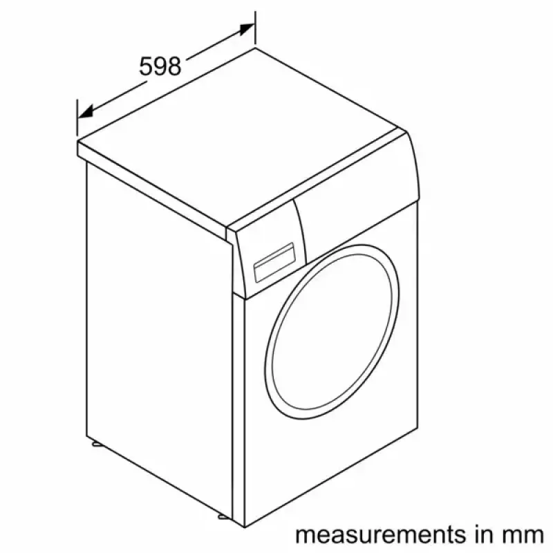 Lavadora Bosch WGG244ZMSN, carga frontal 9 kg, clase de eficiencia energética A