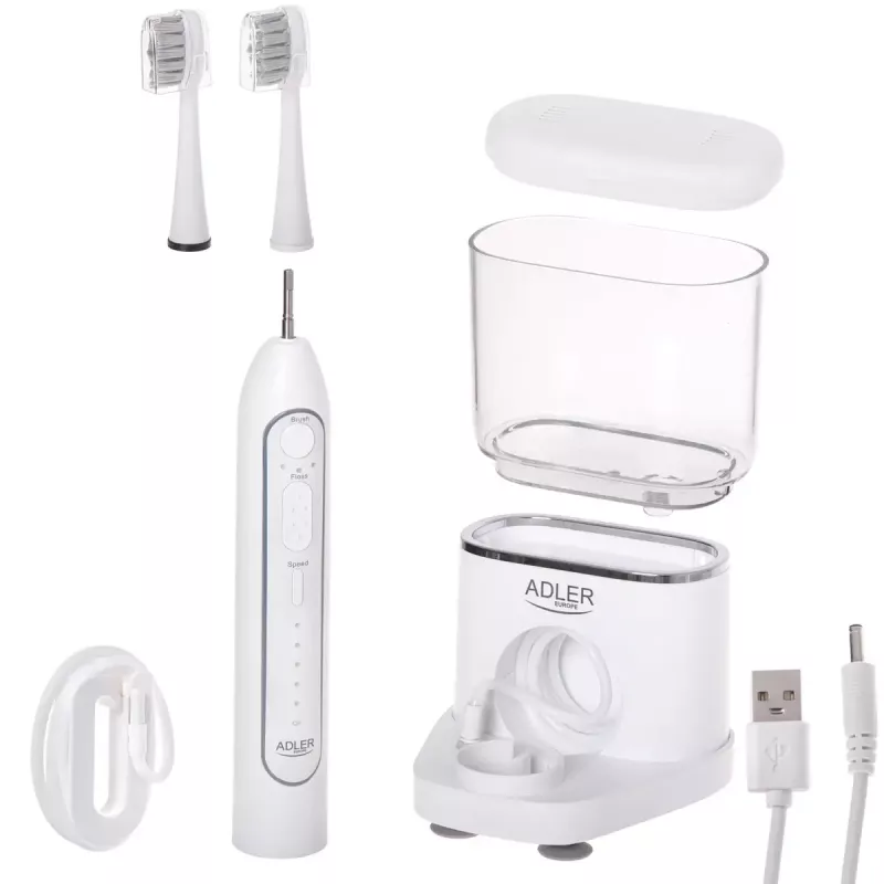 Cepillo de dientes Adler 2 en 1 irrigador dental Sonic Brush AD 2180w