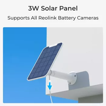 Cámara de vigilancia IP Reolink Argus Series B430 — 5 MP, inalámbrica, batería/solar 6000 mAh, domo, interior/exterior, PIR, giro 355°, inclinación 140°
