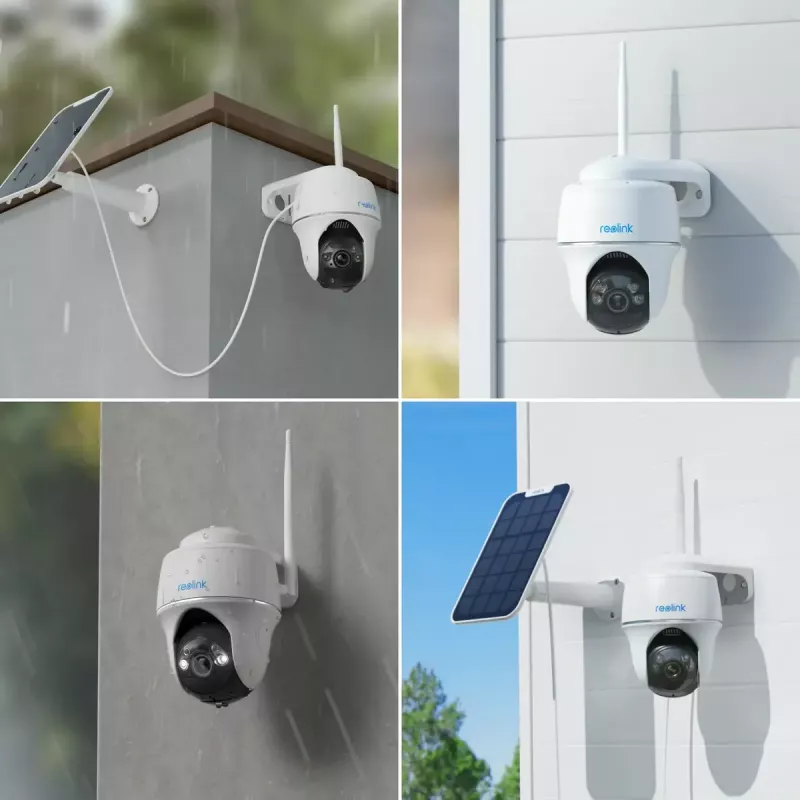 Cámara de vigilancia IP Reolink Argus Series B430 — 5 MP, inalámbrica, batería/solar 6000 mAh, domo, interior/exterior, PIR, giro 355°, inclinación 140°