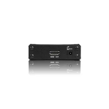 ATEN convertidor de audio/vídeo VGA a HDMI, negro, metal, 1920 x 1080 píxeles, 1920 x 1080 píxeles, 1080p, 16:9