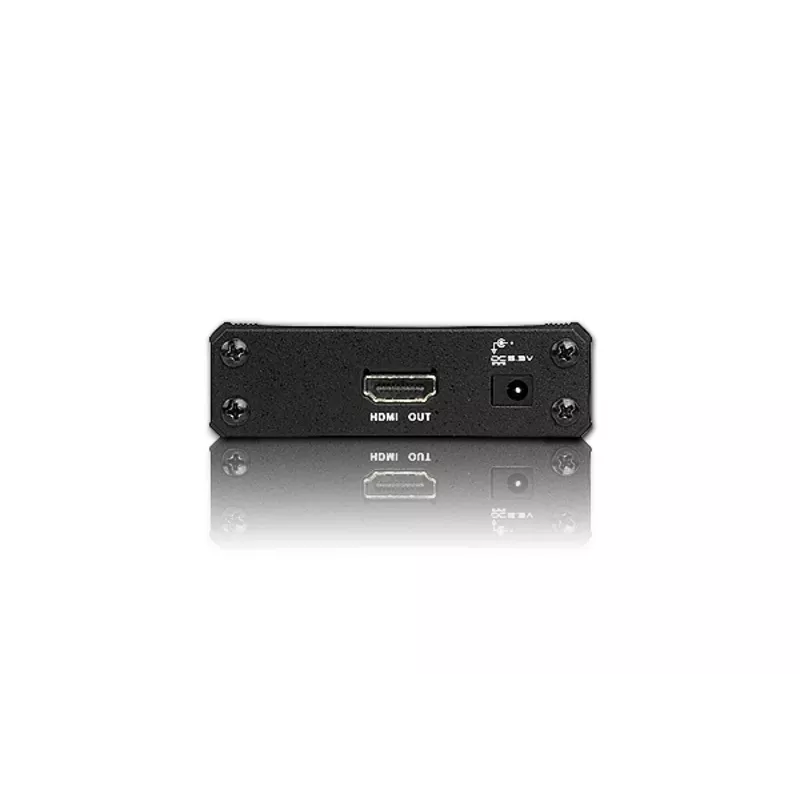 ATEN convertidor de audio/vídeo VGA a HDMI, negro, metal, 1920 x 1080 píxeles, 1920 x 1080 píxeles, 1080p, 16:9