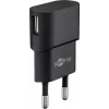 Cargador de interior GOOBAY 45298 – USB universal 5V 1m, AC 100–240V, 5 W, negro