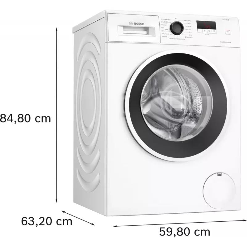 Bosch Serie 2 WGE0240ASN lavadora de carga frontal 7 kg 1351 rpm blanco
