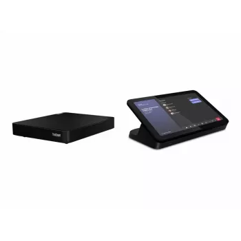 Controlador de conferencias Lenovo ThinkSmart 12QL0004MT para Zoom, dispositivo compacto negro para control de reuniones