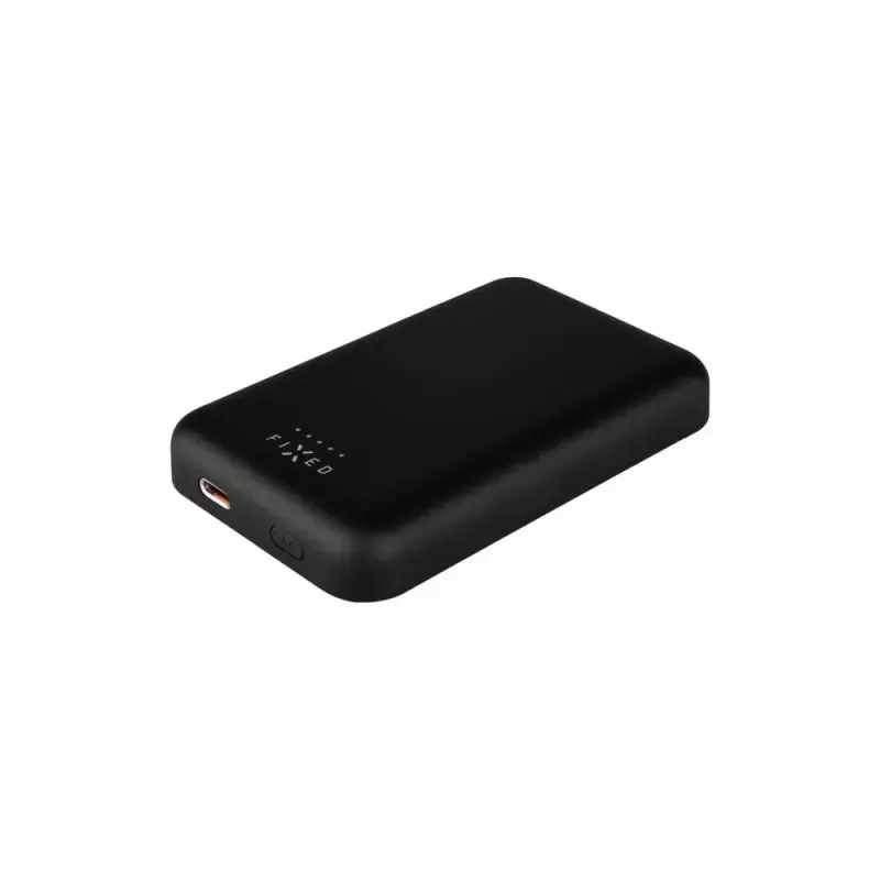 Batería portátil FIXED MagZen 6000 mAh – Negro, salida USB para smartphones y tablets
