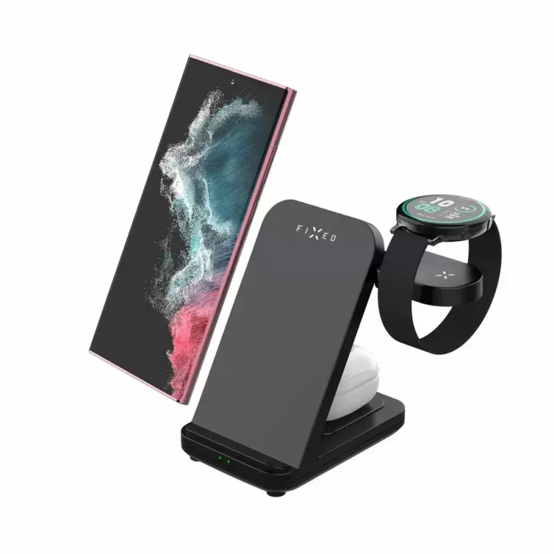 Batería portátil FIXED Powerstation FIXPOS-SA-BK 10000mAh, cargador portátil, capacidad 10000 mAh