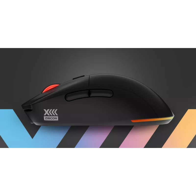 GENESIS Zircon XIII Ratón Gaming Ambidiestro RF Inalámbrico + USB Type-C Óptico 26000 DPI