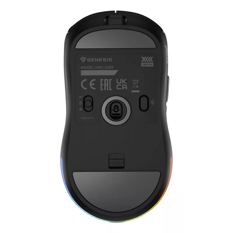 GENESIS Zircon XIII Ratón Gaming Ambidiestro RF Inalámbrico + USB Type-C Óptico 26000 DPI