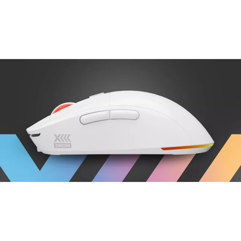 GENESIS Zircon XIII Ratón Gaming Ambidiestro RF Inalámbrico + USB Type-C Óptico 26000 DPI