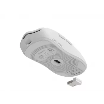 GENESIS Zircon 500 Ratón Gaming Diestro RF Inalámbrico + Bluetooth + USB Type-C Óptico 10000 DPI