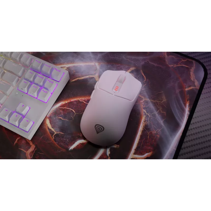 GENESIS Zircon 500 Ratón Gaming Diestro RF Inalámbrico + Bluetooth + USB Type-C Óptico 10000 DPI