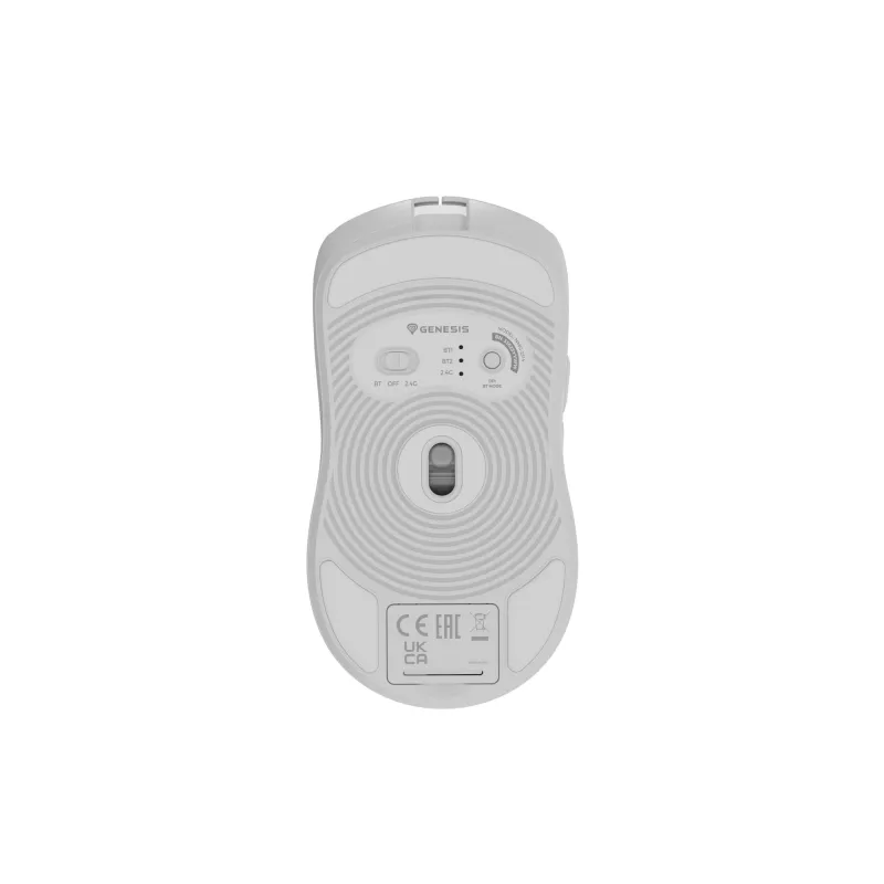 GENESIS Zircon 500 Ratón Gaming Diestro RF Inalámbrico + Bluetooth + USB Type-C Óptico 10000 DPI
