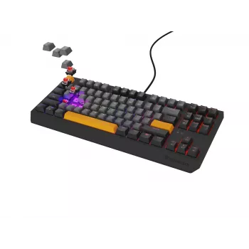 Genesis Thor 230 TKL teclado mecánico gaming con cable, US, Anchor Gray Negative, Outemu Red