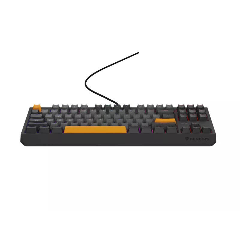 Genesis Thor 230 TKL teclado mecánico gaming con cable, US, Anchor Gray Negative, Outemu Red