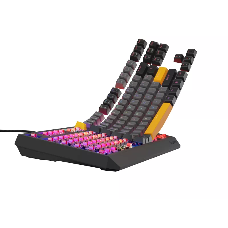 Genesis Thor 230 TKL teclado mecánico gaming con cable, US, Anchor Gray Negative, Outemu Red