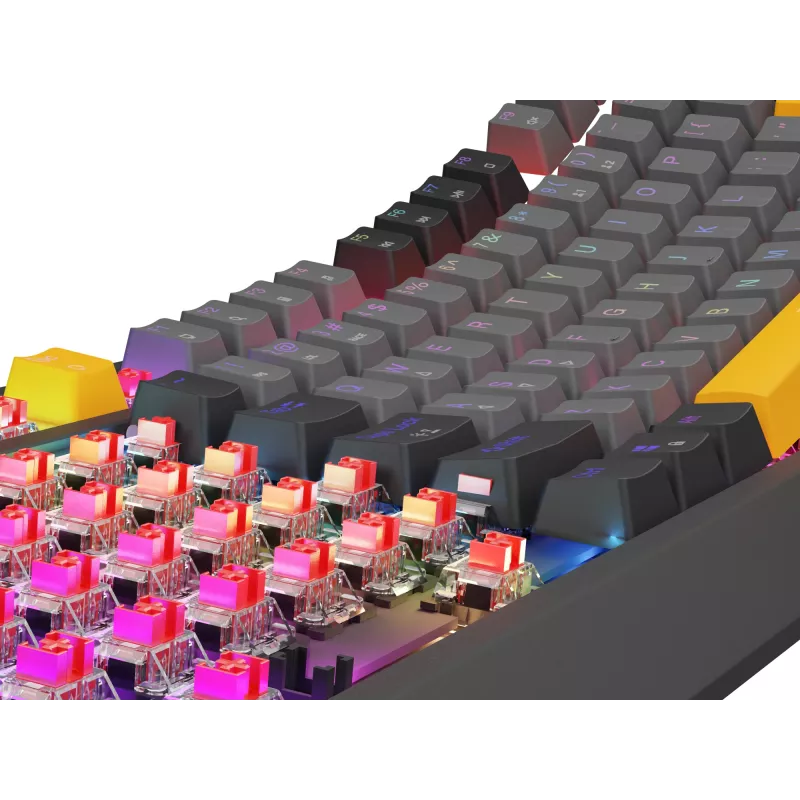 Genesis Thor 230 TKL teclado mecánico gaming con cable, US, Anchor Gray Negative, Outemu Red
