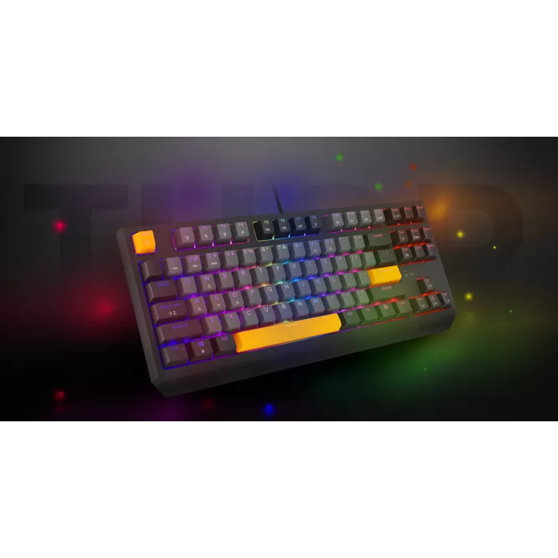 Genesis Thor 230 TKL teclado mecánico gaming con cable, US, Anchor Gray Negative, Outemu Red