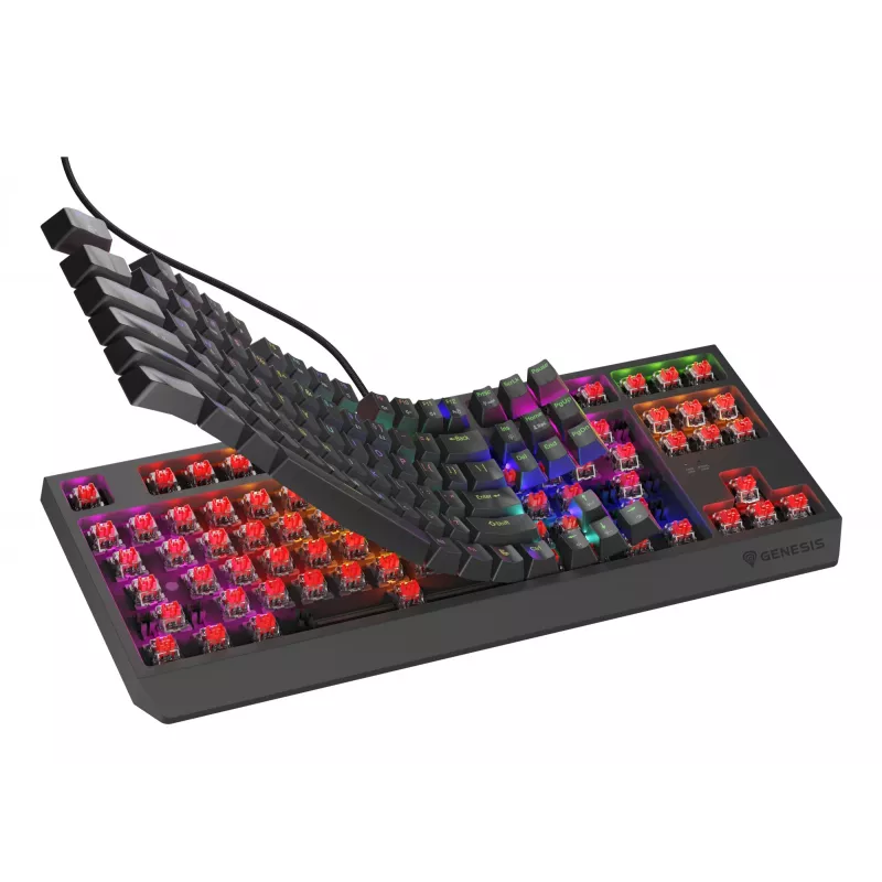 GENESIS Thor 230 TKL Lite Teclado Gaming USB QWERTY Inglés Negro