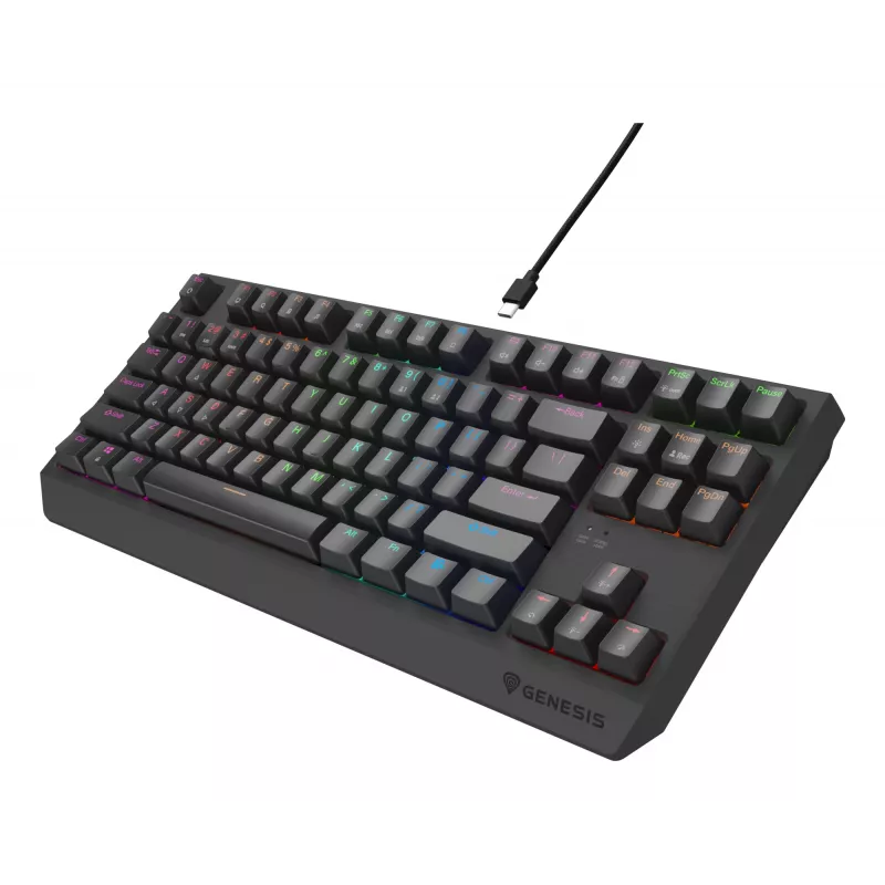 GENESIS Thor 230 TKL Lite Teclado Gaming USB QWERTY Inglés Negro