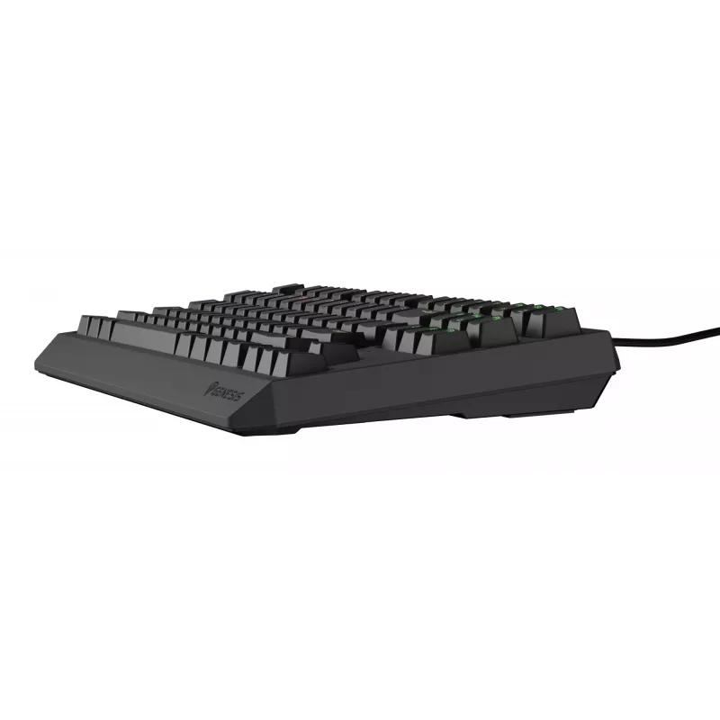 Teclado gaming mecánico Genesis Thor 230 TKL — Tenkeyless, US QWERTY, interruptores Outemu Brown, RGB, 1000 Hz, USB