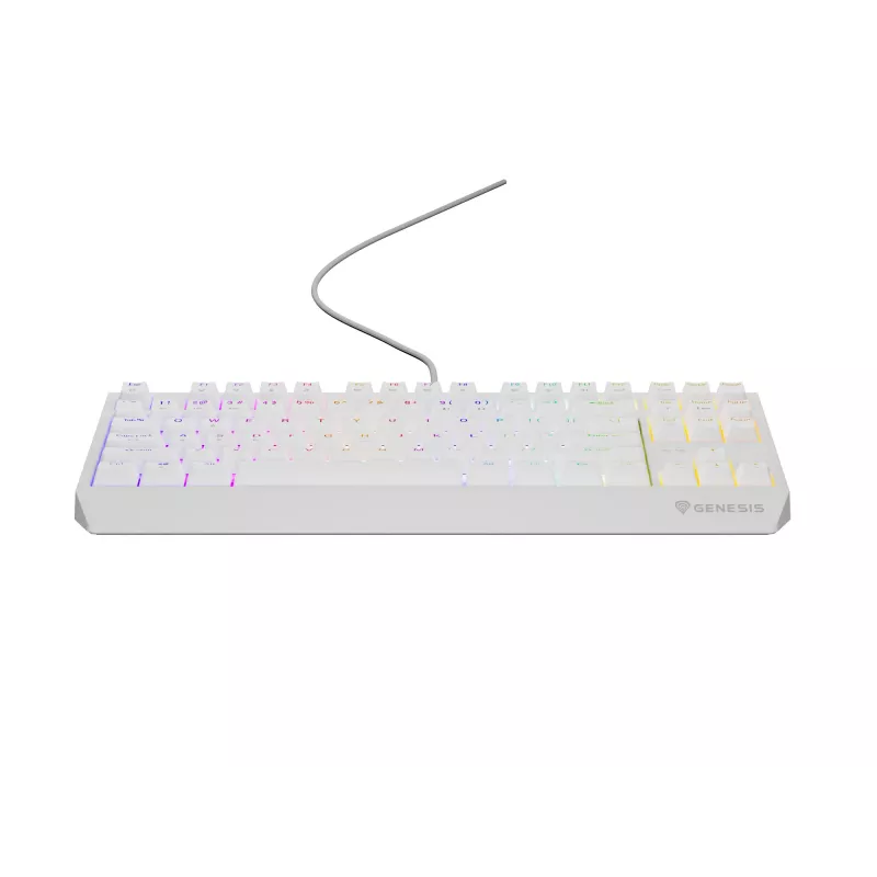 Genesis Thor 230 TKL teclado mecánico gaming con cable, US, blanco, Outemu Brown