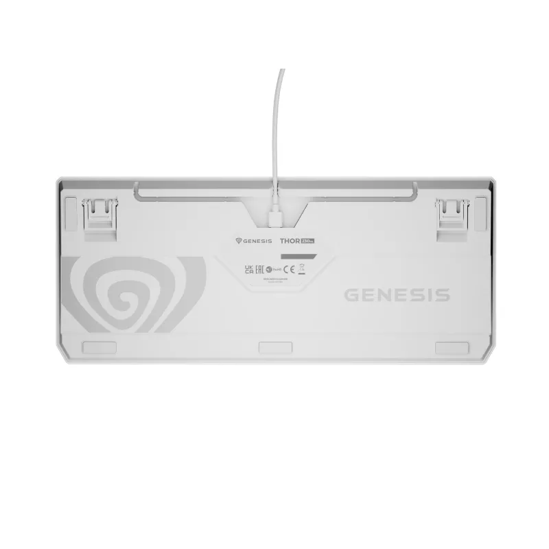 Genesis Thor 230 TKL teclado mecánico gaming con cable, US, blanco, Outemu Brown