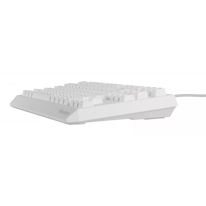 Teclado gaming tenkeyless GENESIS Thor 230 TKL — USB, RF Wireless, Bluetooth, QWERTY, blanco