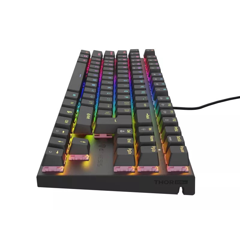 Teclado gaming GENESIS Thor 303 TKL USB QWERTY US International negro