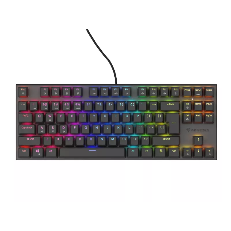 Teclado gaming GENESIS Thor 303 TKL USB QWERTY US International negro