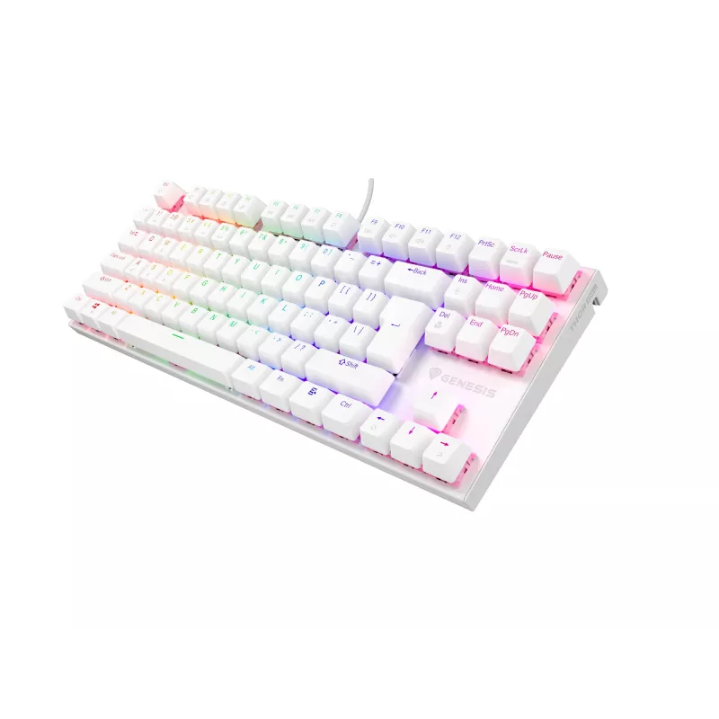 Teclado gaming GENESIS Thor 303 TKL USB QWERTY US International blanco