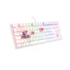 Teclado gaming GENESIS Thor 303 TKL USB QWERTY US International blanco
