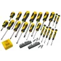 Juego de destornilladores manuales STANLEY STHT0-62113 con puntas Phillips, Robertson y Torx, puntas magnéticas, mangos ergonómicos