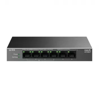 Switch de red TP-Link LiteWave LS106LP no gestionado Fast Ethernet (10/100) Power over Ethernet (PoE) negro