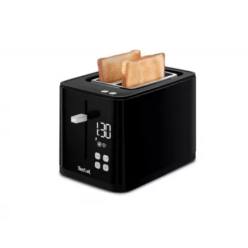 Tostadora Tefal TT6408 — 2 rebanadas, 850 W, negra