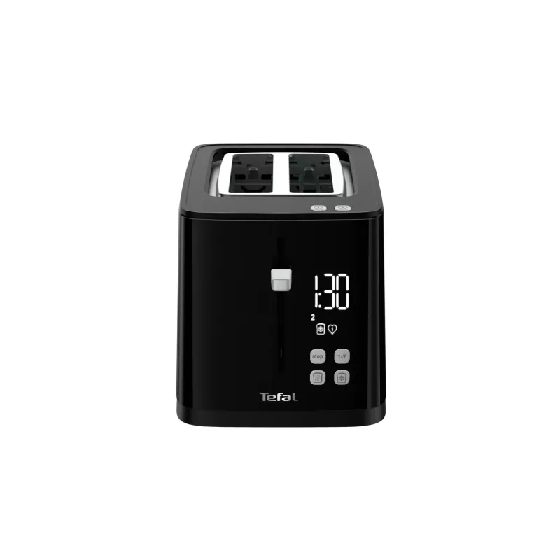 Tostadora Tefal TT6408 — 2 rebanadas, 850 W, negra